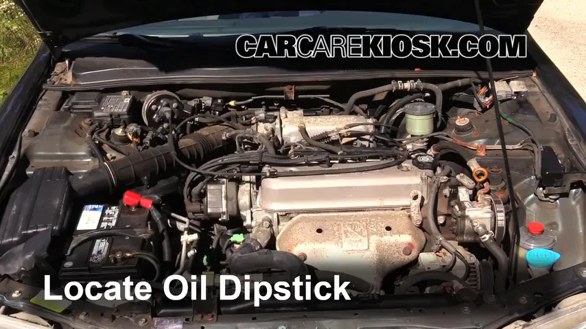 1997 Honda Accord LX 2.2L 4 Cyl. Sedan (4 Door) Oil Check Oil Level